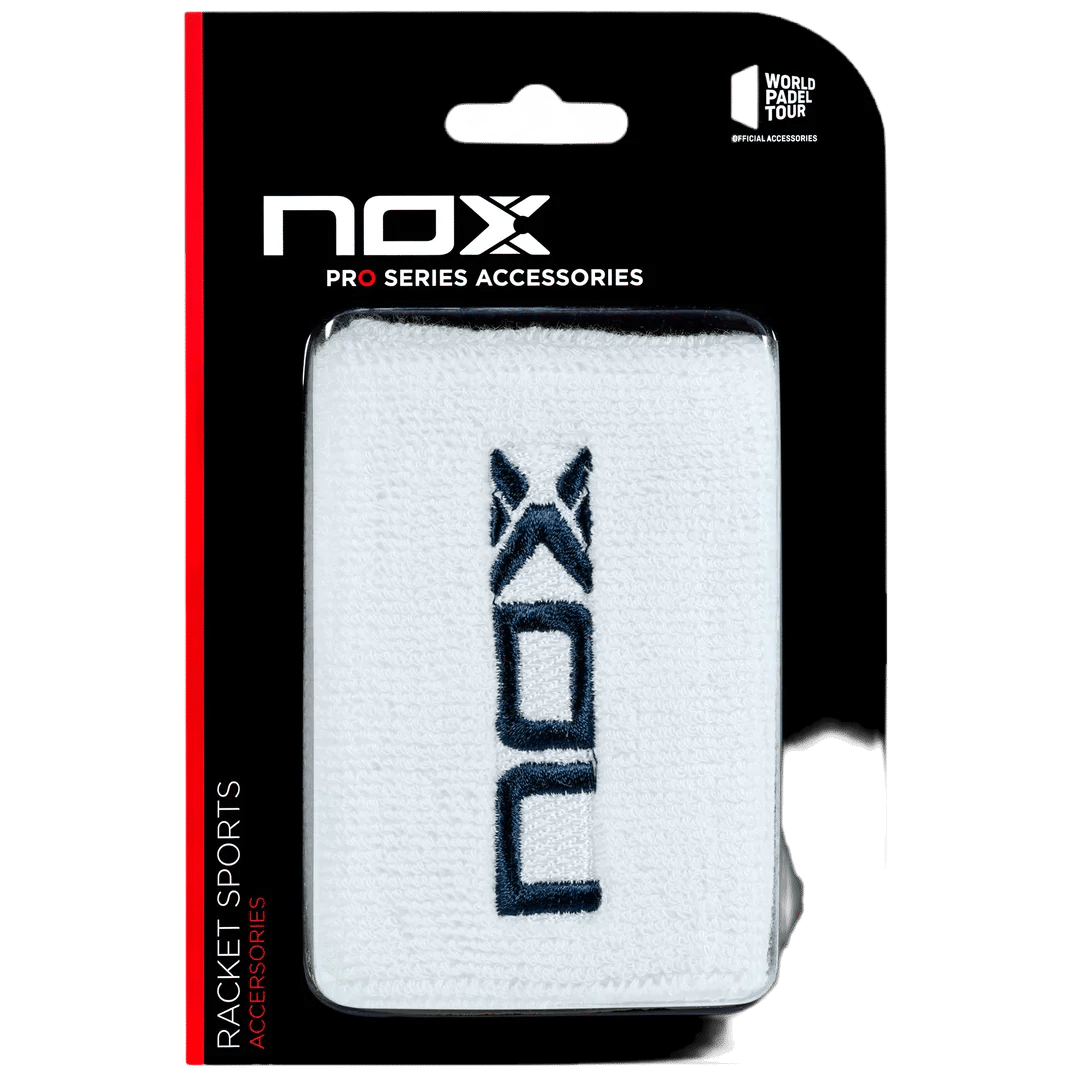 Bracelets de sport de padel NOX Blanc / Bleu Marine