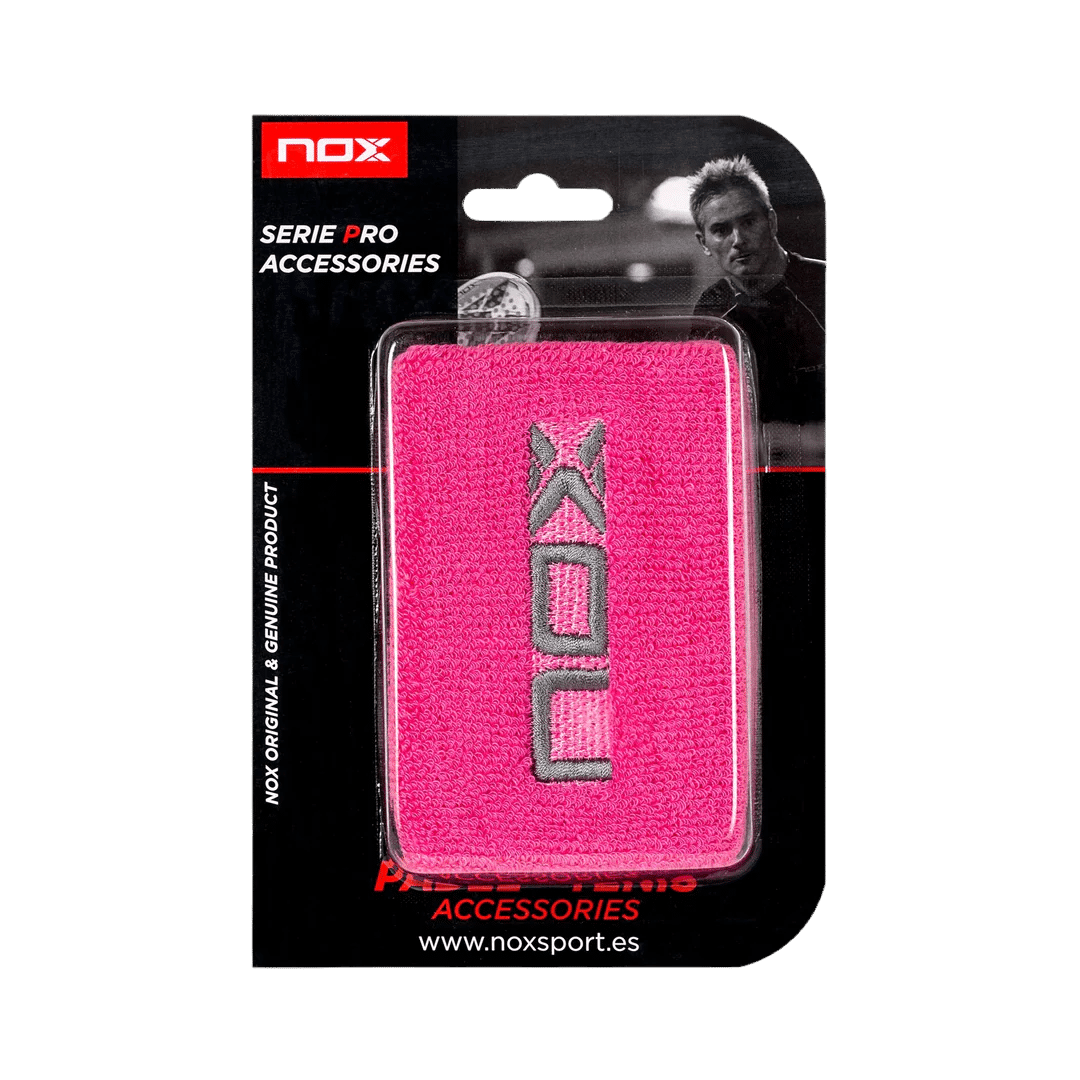 Bracelets de sport de padel NOX Rose / Blanc