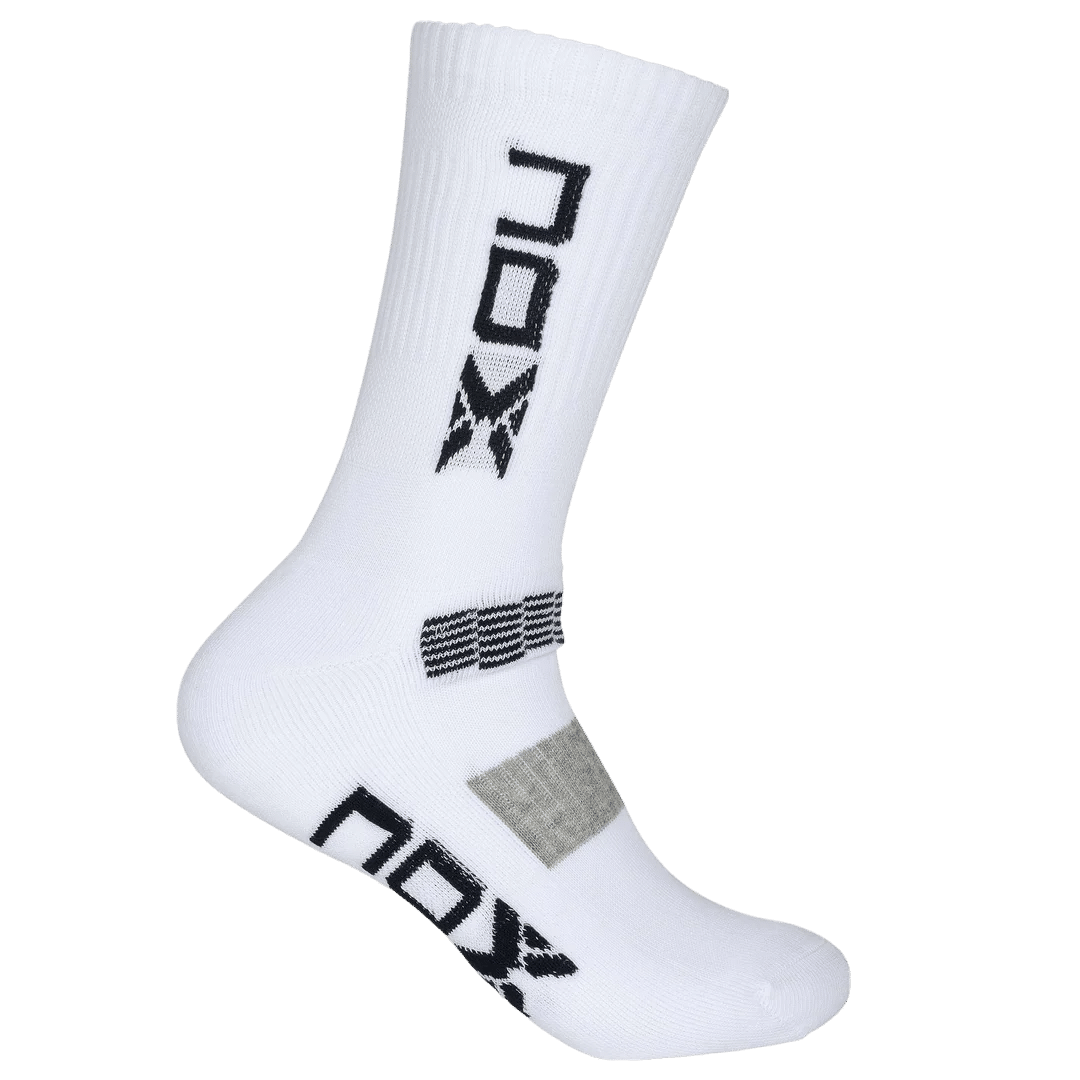 1 paire de chaussettes de sport de padel NOX Blanc / Bleu - HOMME