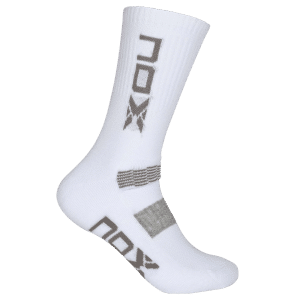 1 paire de chaussettes de sport de padel NOX Blanc / Gris - HOMME