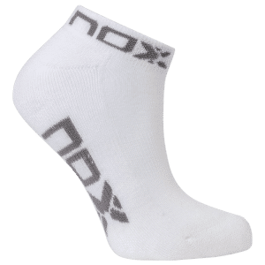 1 paire de chaussettes de sport de padel NOX Blanc / Gris FEMME