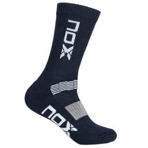 1 paire de chaussettes de sport de padel NOX Bleu Marine / Blanc HOMME