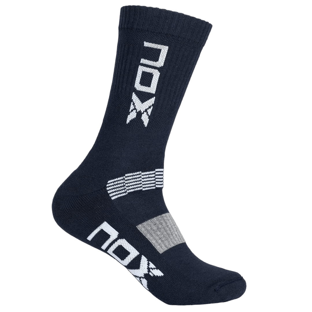 1 paire de chaussettes de sport de padel NOX Bleu Marine / Blanc HOMME