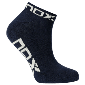 1 paire de chaussettes de sport de padel NOX Bleu Marine / Blanc FEMME