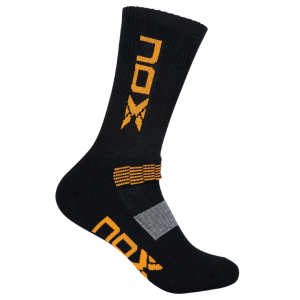 1 paire de chaussettes de sport de padel NOX Noir / Orange HOMME