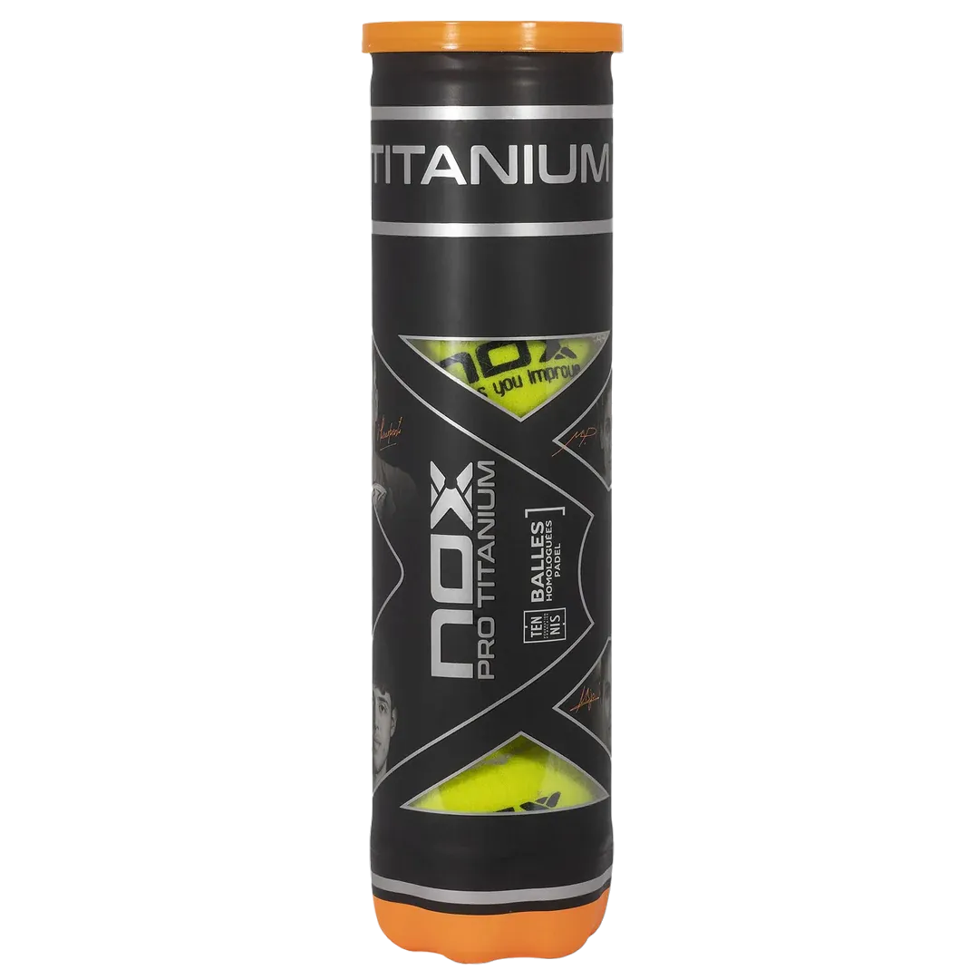 Boite de 4 balles de padel PRO TITANIUM