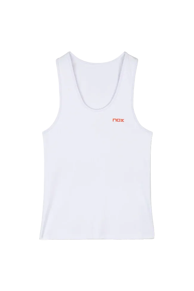 T-shirt de sport de padel NOX - Femme TEAM - Blanc