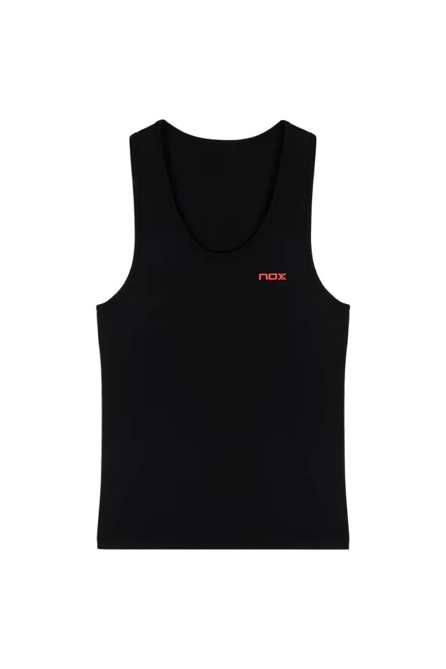 T-shirt de sport de padel NOX - Femme TEAM - Noir