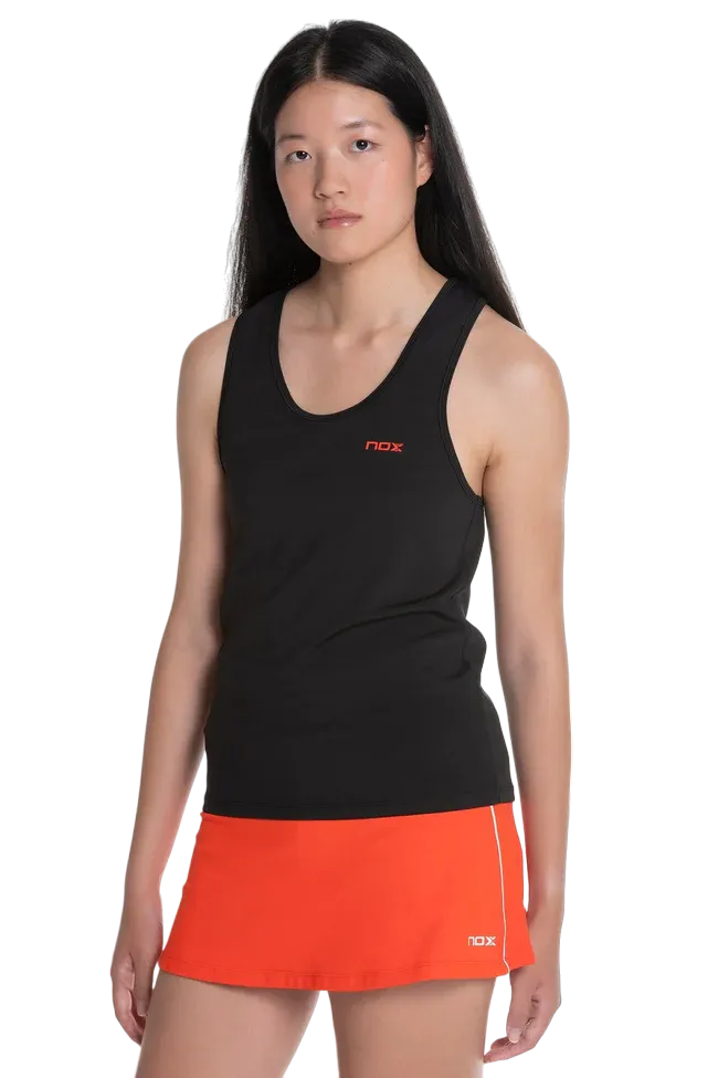 T-shirt de sport de padel NOX - Femme TEAM - Noir – Image 3