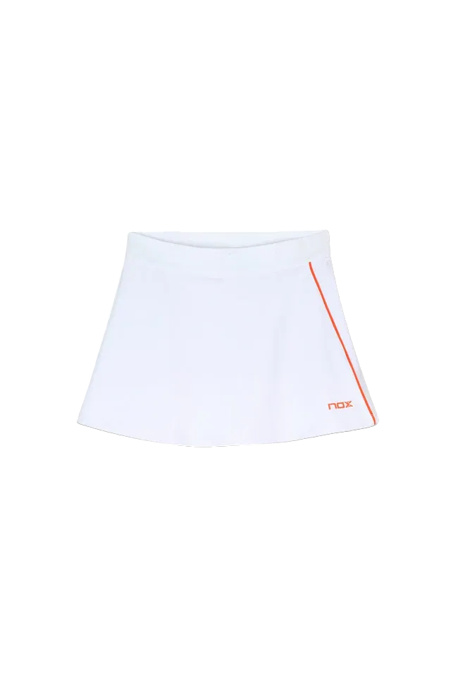 Jupe de sport de padel NOX - Femme TEAM - Blanc