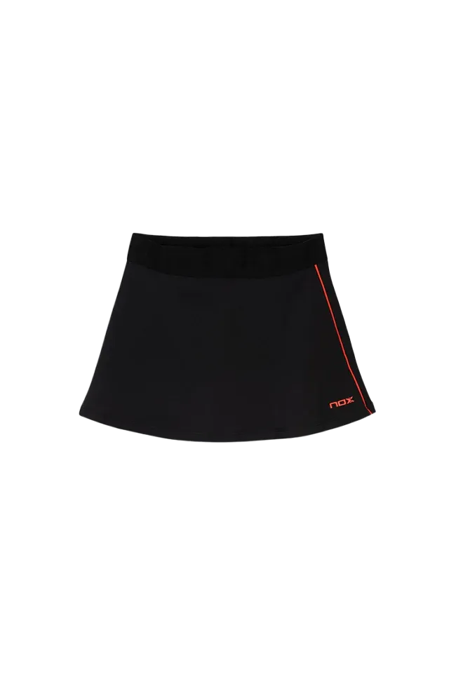 Jupe de sport de padel NOX - Femme TEAM - Noire