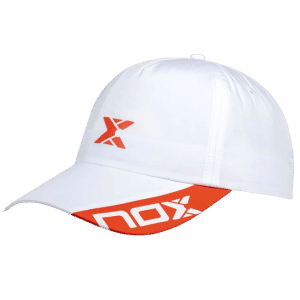 Casquette à scratch velcro blanche / rouge