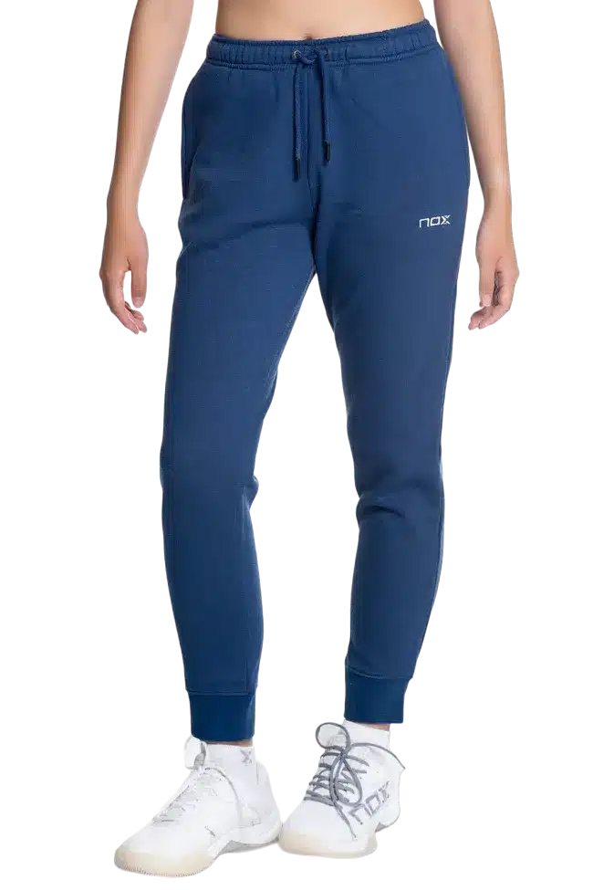 Pantalon de sport de padel NOX BASIC - Femme CASUAL - Bleu Marine – Image 3