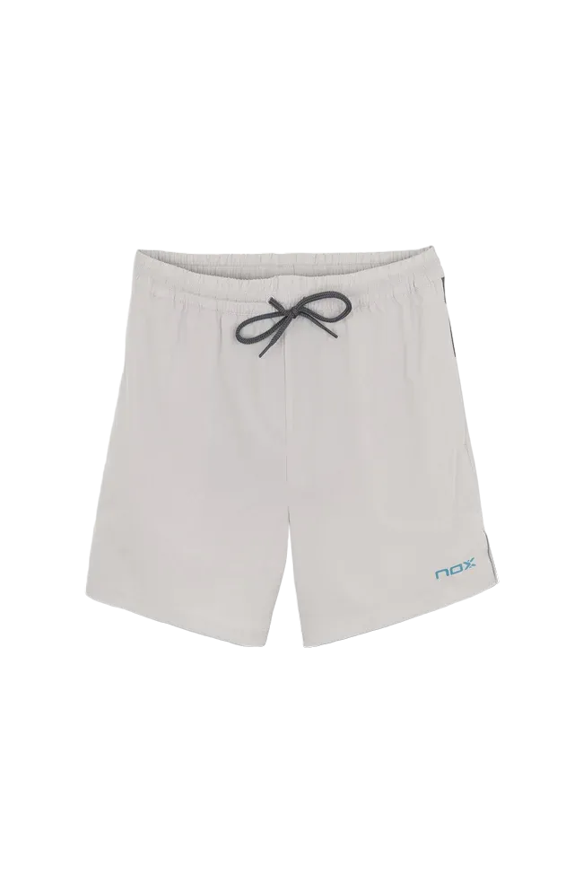 Short de sport de padel NOX - Homme PRO - Gris chaud