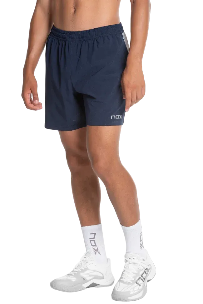 Short de sport de padel NOX - Homme TEAM - Bleu Marine – Image 3