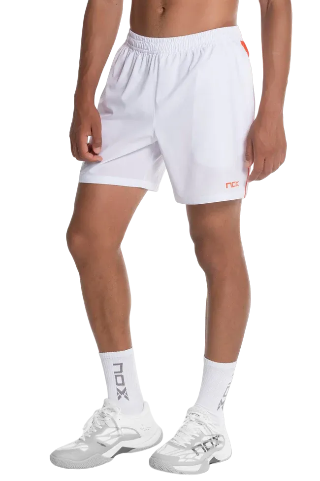 Short de sport de padel NOX - Homme TEAM - Blanc – Image 3