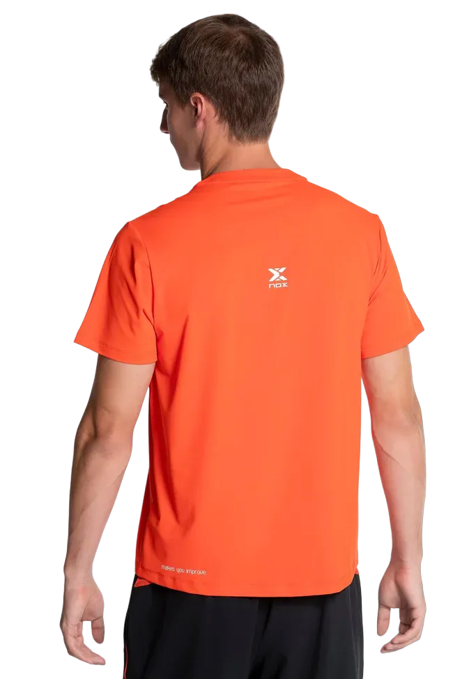 Polo de sport de padel NOX - Homme TEAM REGULAR - Rouge – Image 4