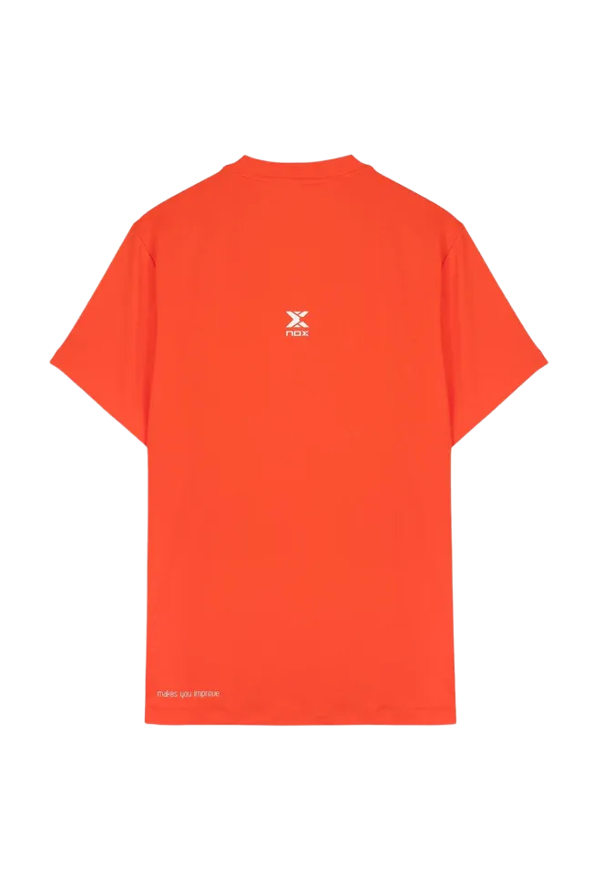 Polo de sport de padel NOX - Homme TEAM REGULAR - Rouge – Image 2