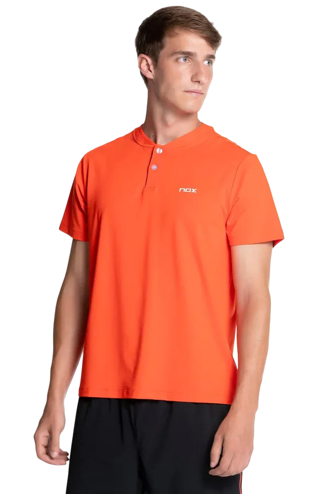Polo de sport de padel NOX - Homme TEAM REGULAR - Rouge – Image 3