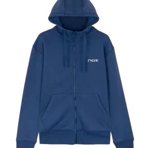 Veste de sport de padel NOX BASIC avec zip et capuche - Femme CASUAL - Bleu Marine