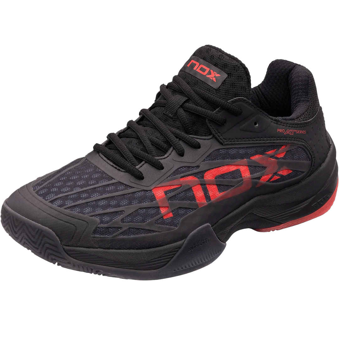 AT10 Basket chaussures de padel NOX noir / rouge – Image 4