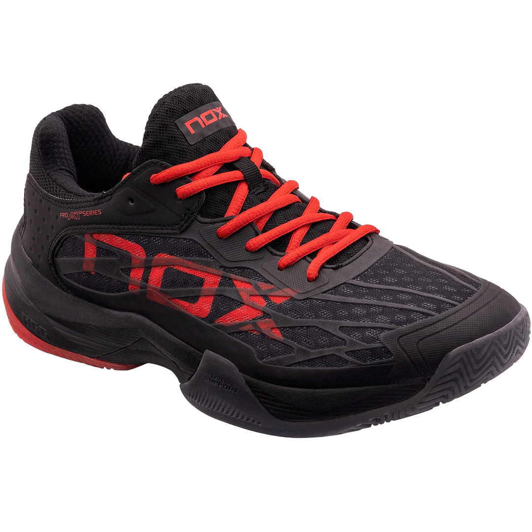 AT10 Basket chaussures de padel NOX noir / rouge – Image 3