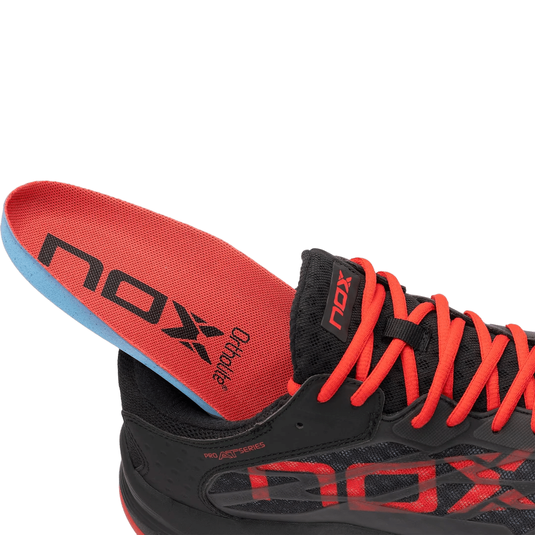 AT10 Basket chaussures de padel NOX noir / rouge – Image 10