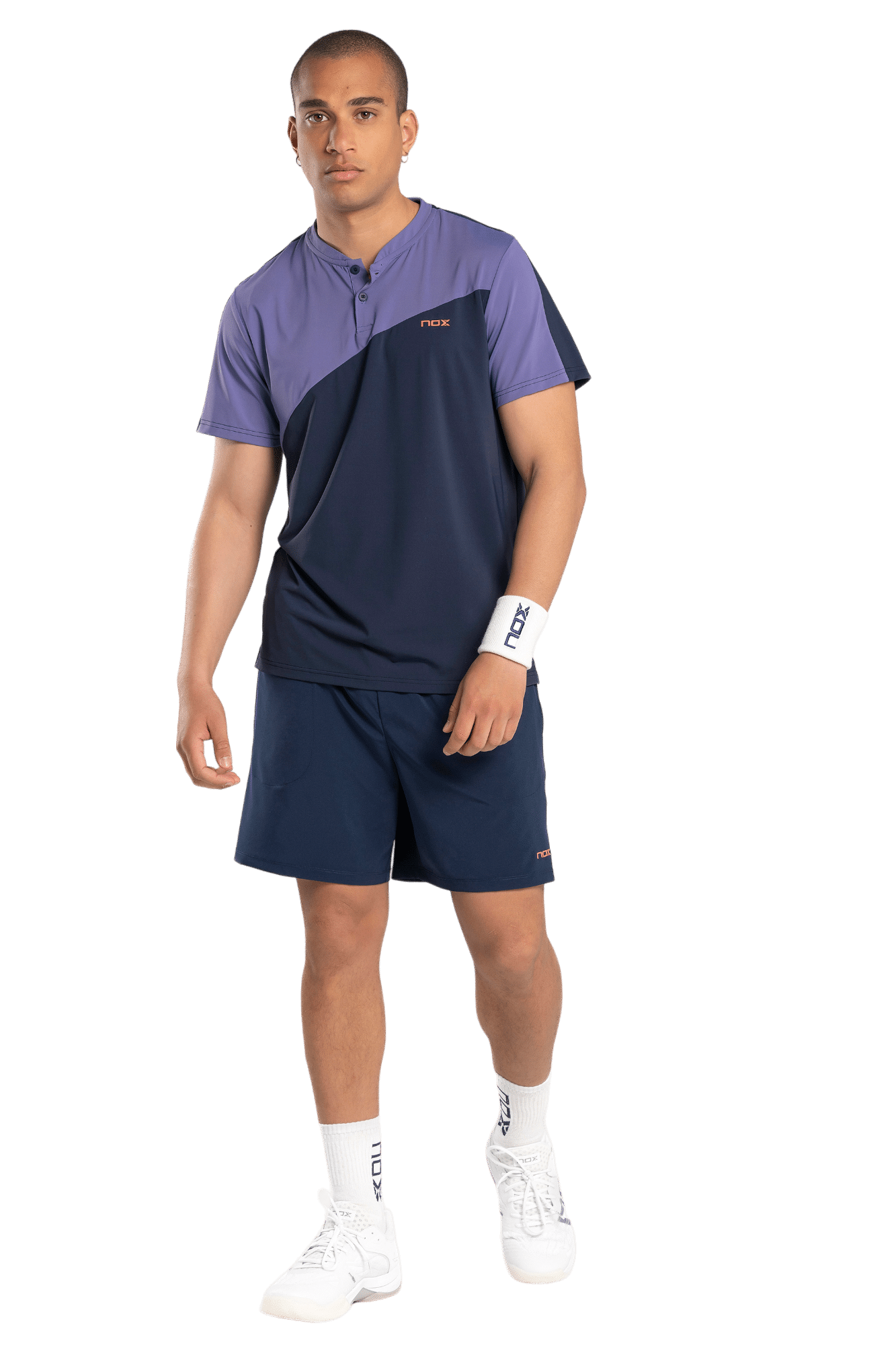 Short de sport de padel NOX - Homme PRO - Bleu Marine – Image 4