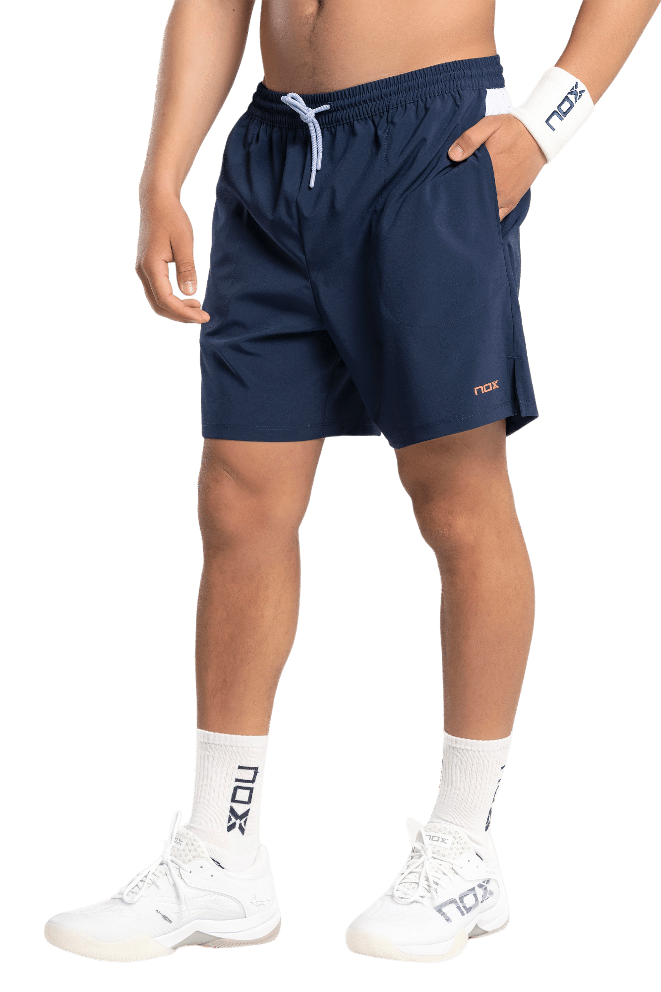 Short de sport de padel NOX - Homme PRO - Bleu Marine – Image 6