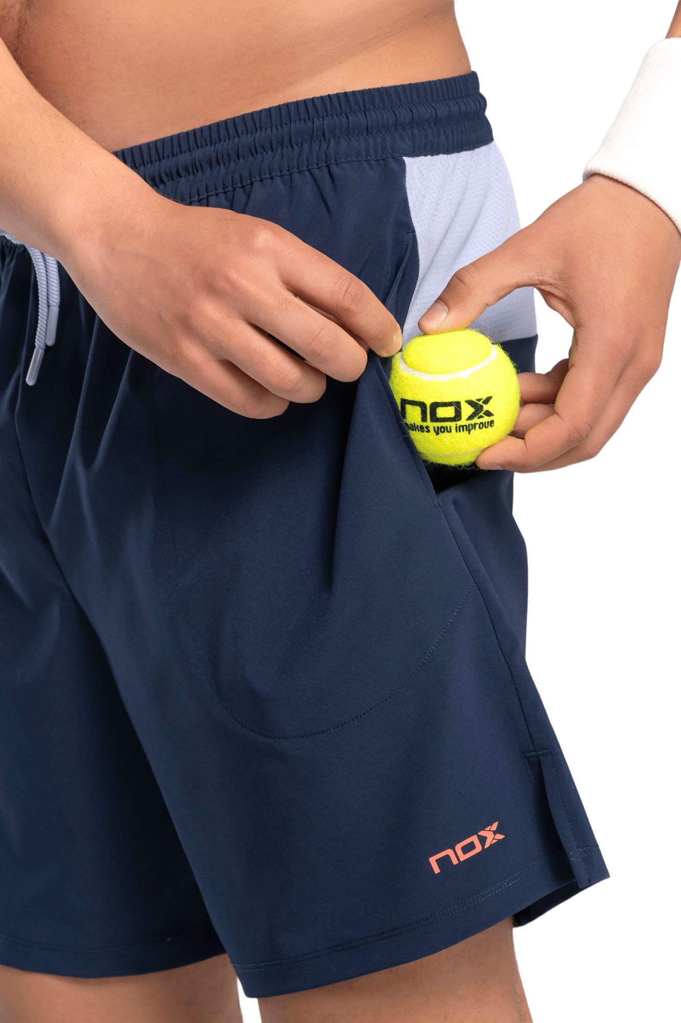 Short de sport de padel NOX - Homme PRO - Bleu Marine – Image 9