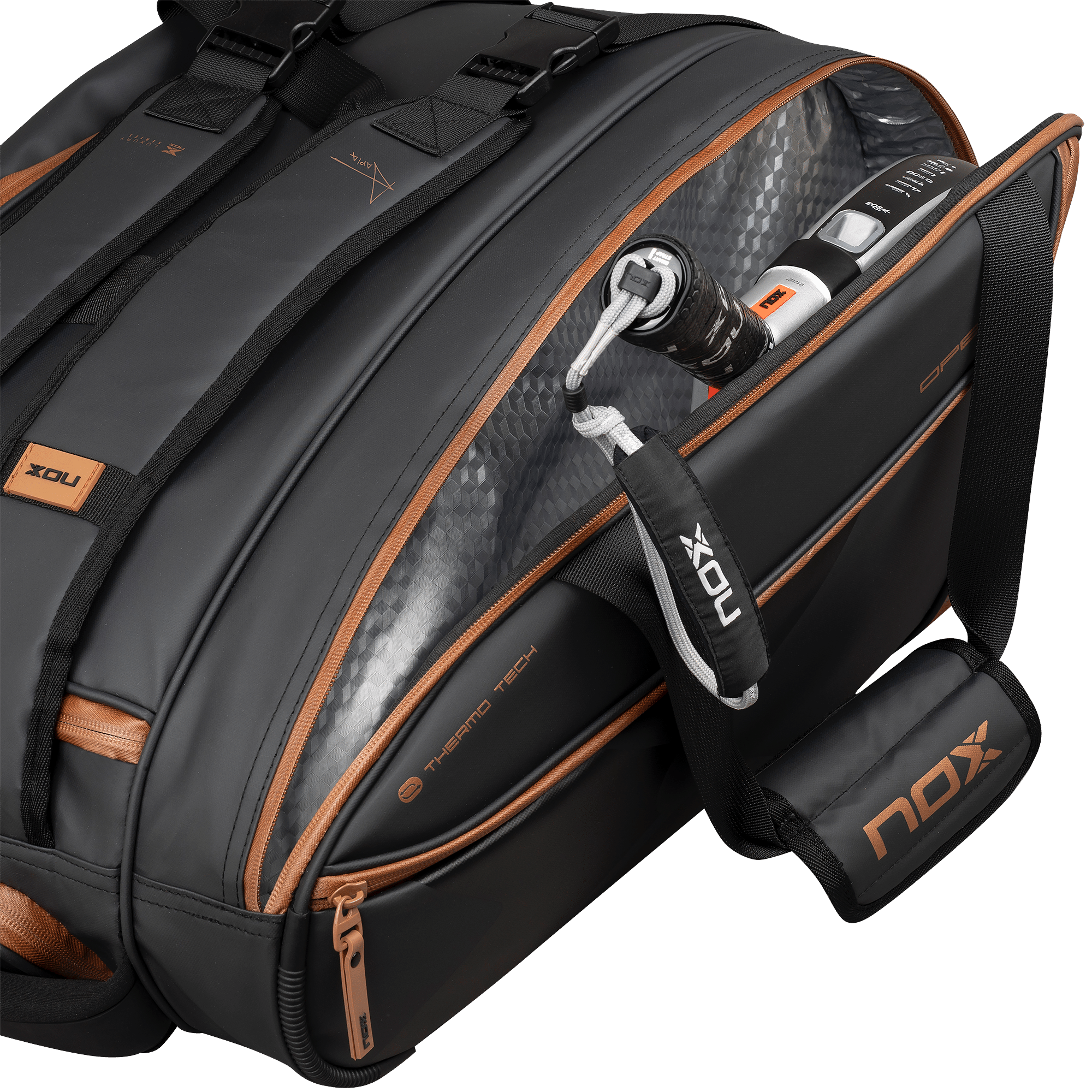 2024 - Sac de padel NOX Luxury Open Séries Noir / Marron – Image 6
