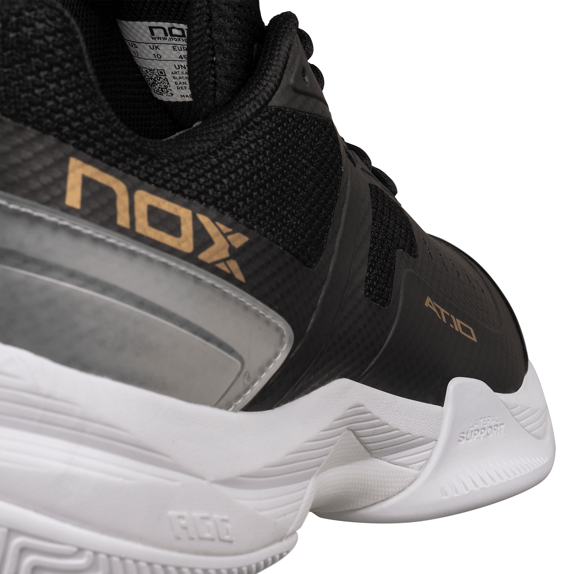 AT10 PRO Basket chaussures de padel NOX noir / or – Image 11