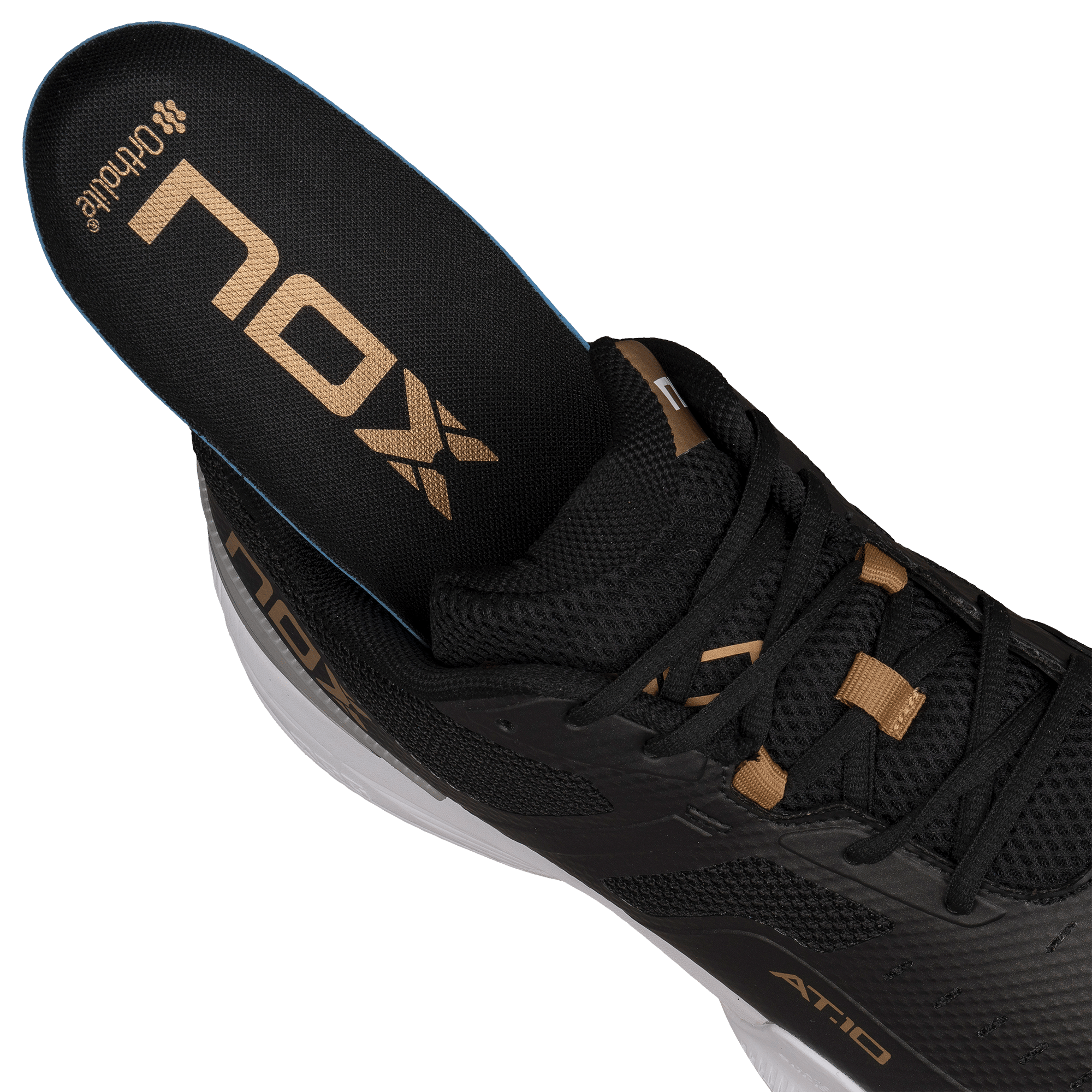 AT10 PRO Basket chaussures de padel NOX noir / or – Image 10