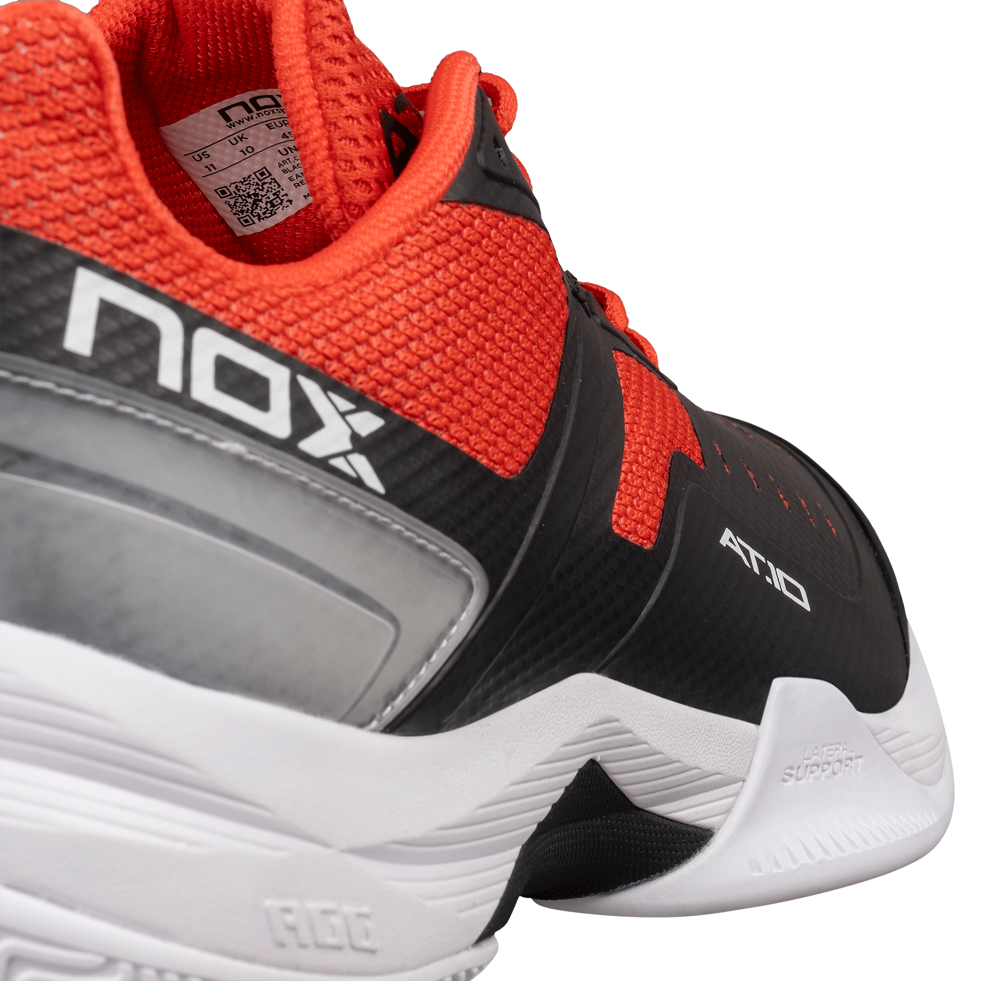 AT10 PRO Basket chaussures de padel NOX noir / rouge – Image 10