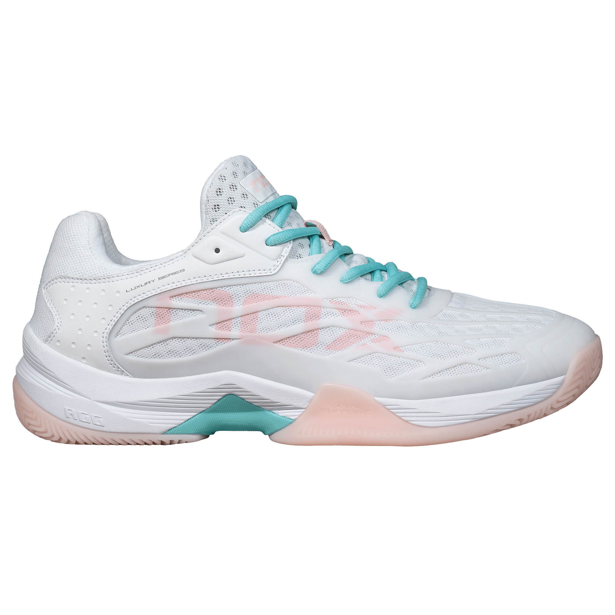 AT10 Basket chaussures de padel NOX blanc / rose poudrée