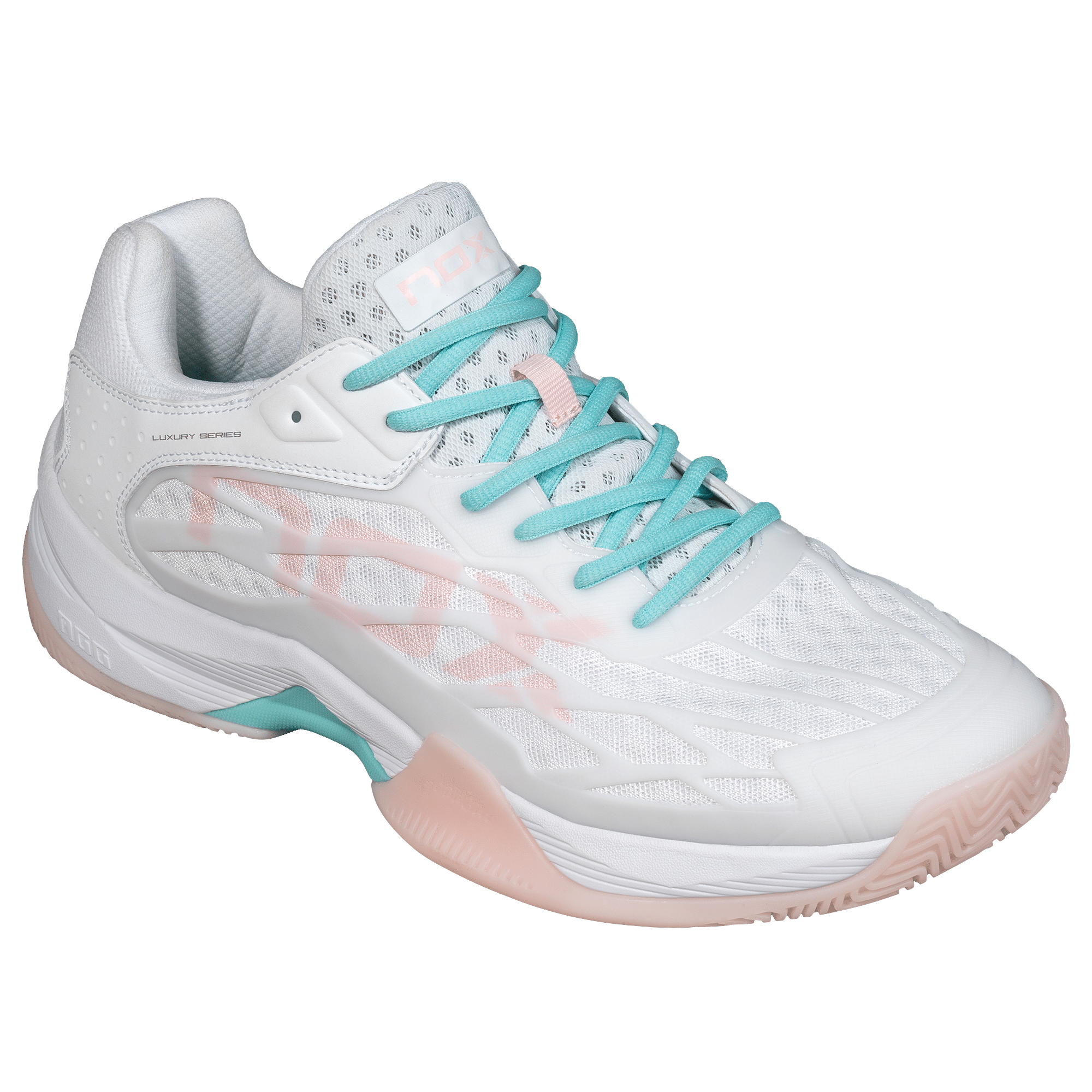 AT10 Basket chaussures de padel NOX blanc / rose poudrée – Image 10