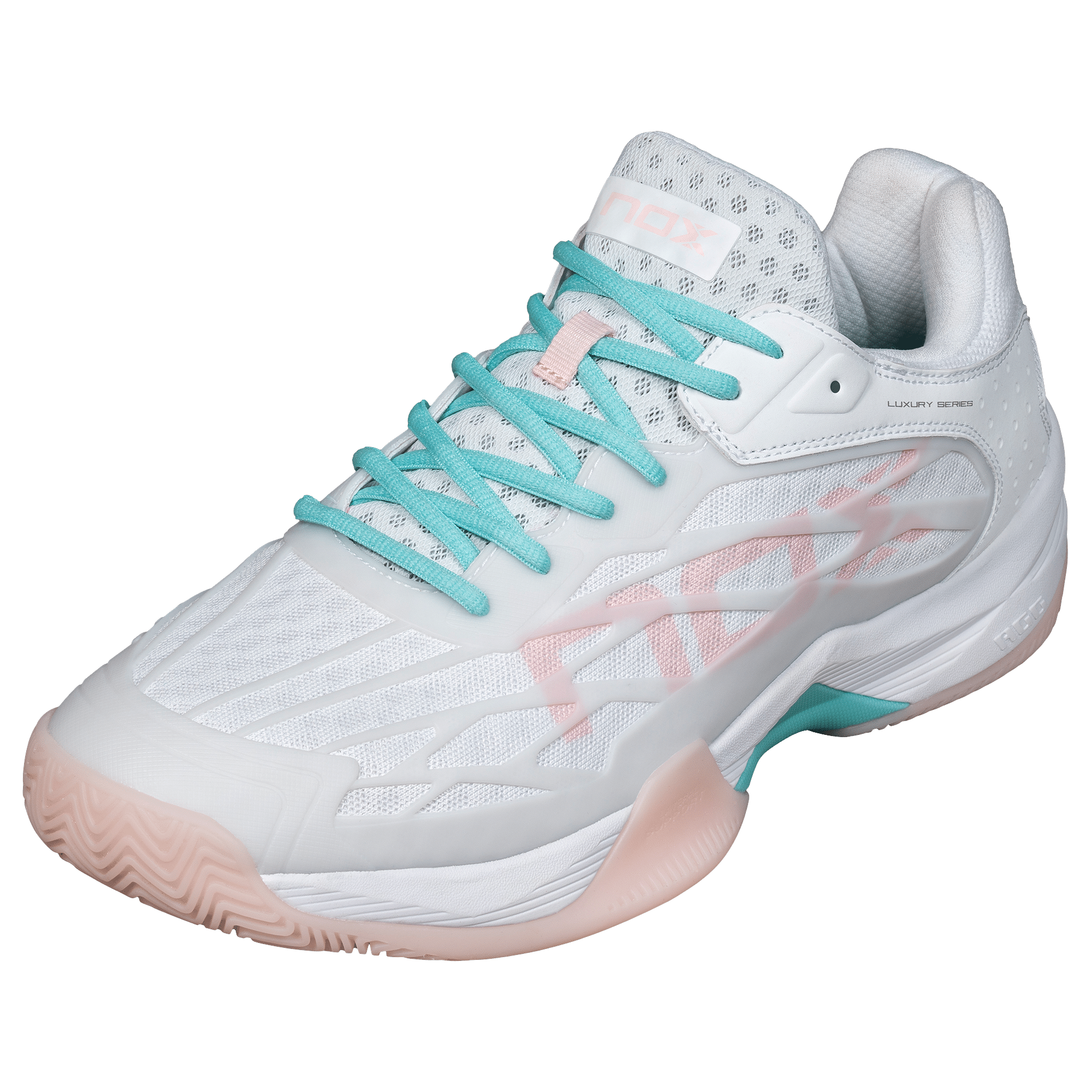 AT10 Basket chaussures de padel NOX blanc / rose poudrée – Image 9