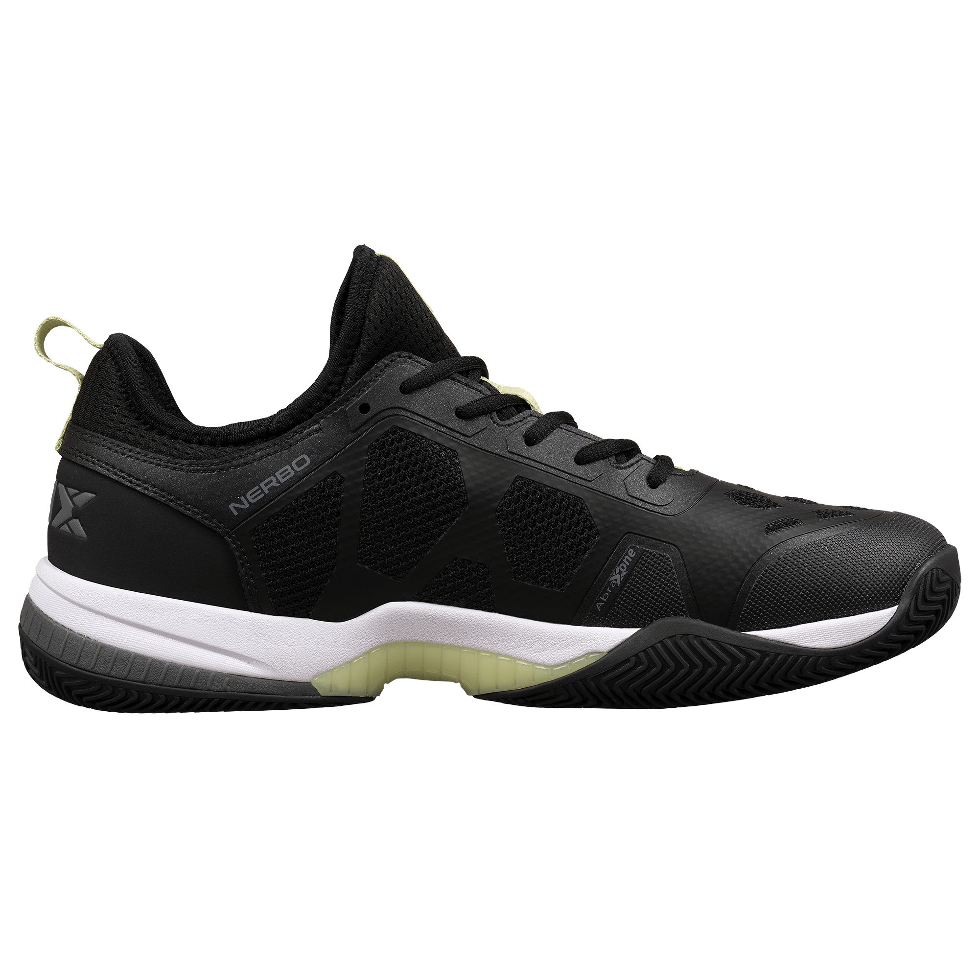 AT10 Basket chaussures de padel NERBO NOX noir / citron vert – Image 3