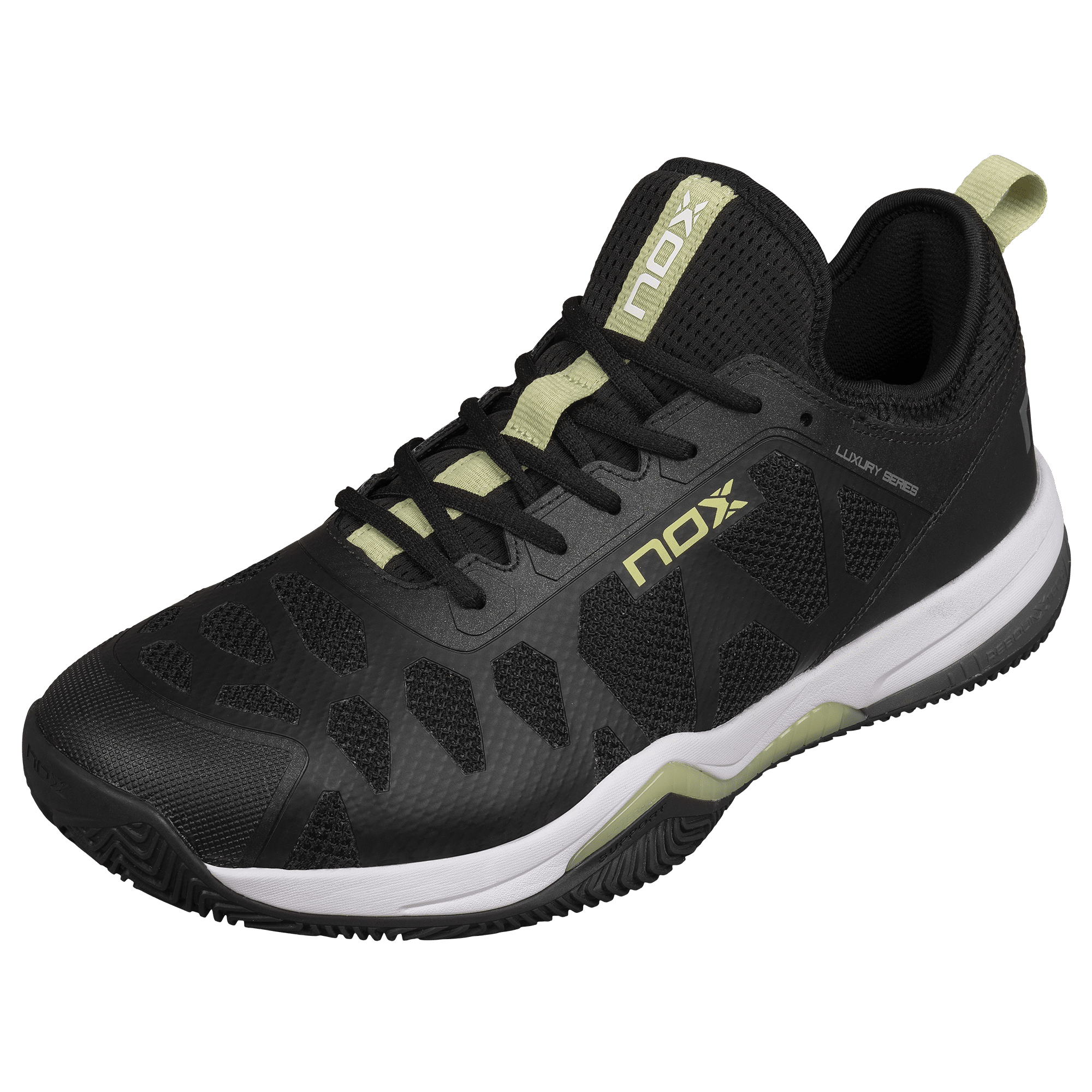 AT10 Basket chaussures de padel NERBO NOX noir / citron vert – Image 6