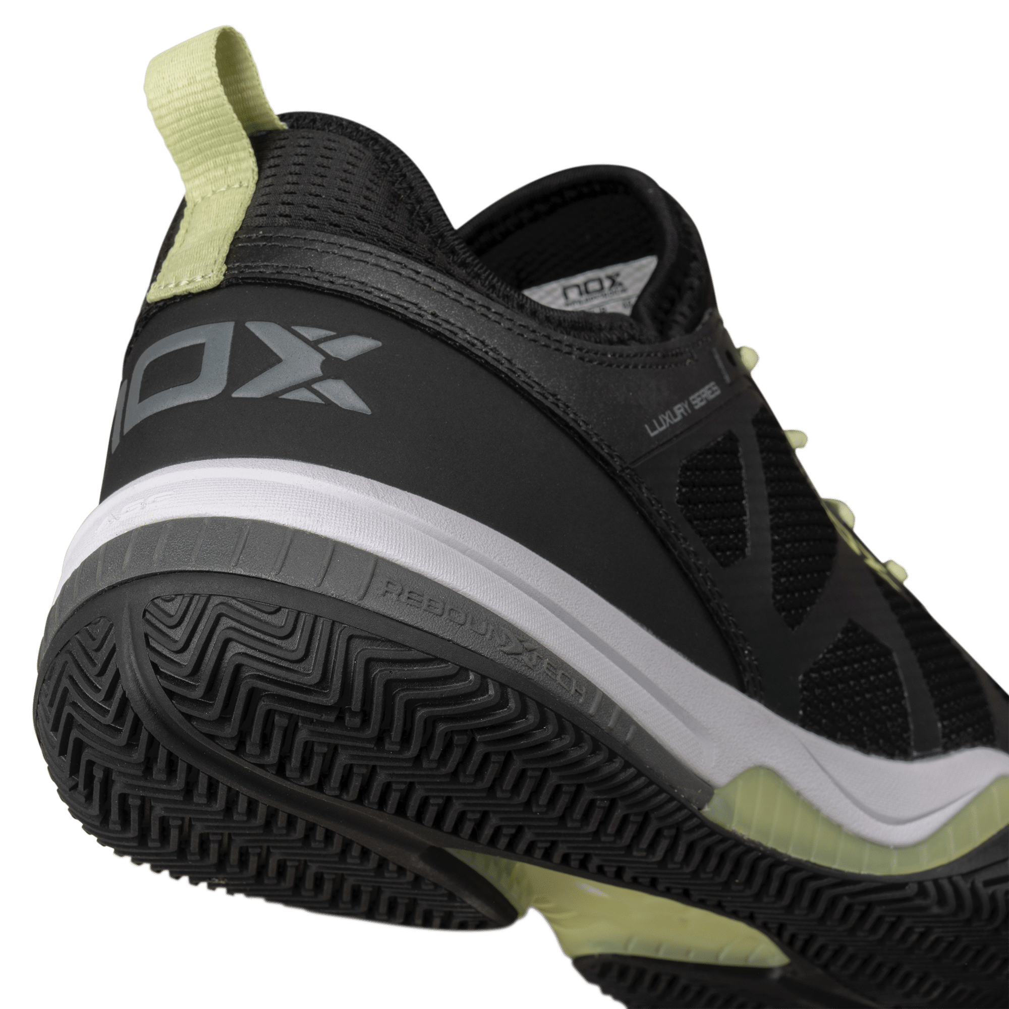 AT10 Basket chaussures de padel NERBO NOX noir / citron vert – Image 8