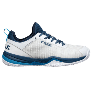 AT10 Basket chaussures de padel NERBO NOX blanc / Bleu Suédois