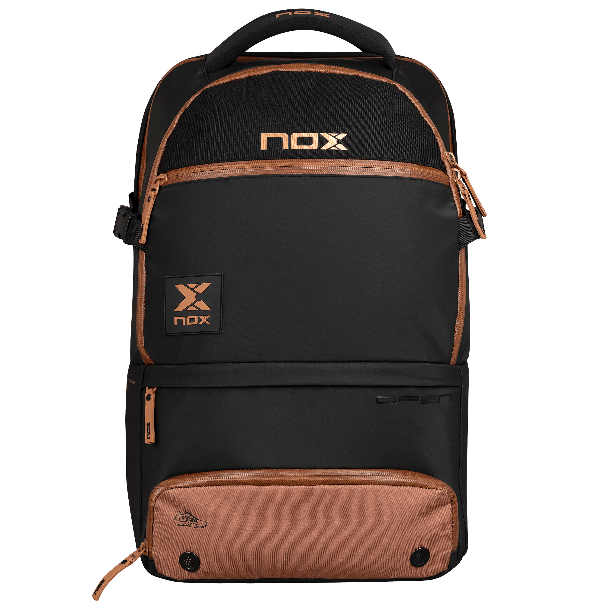 2024 - Sac à dos NOX Luxury Open Séries Noir / Marron – Image 2