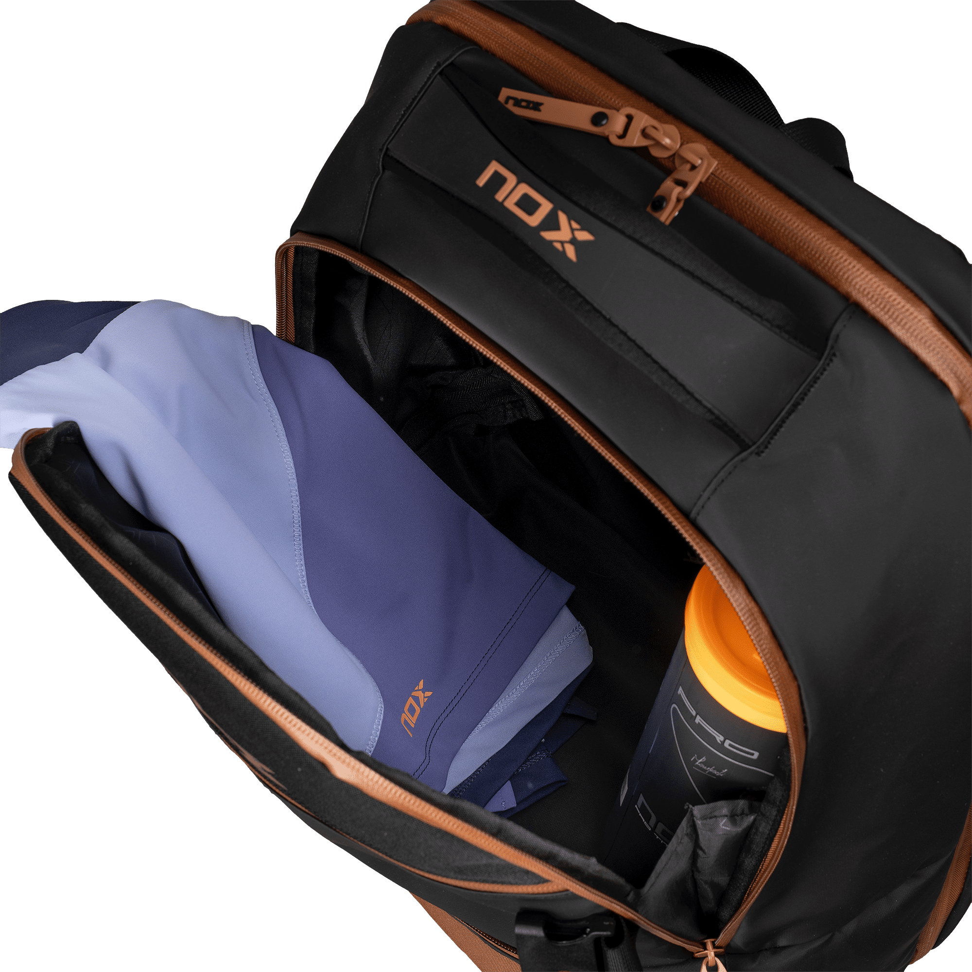 2024 - Sac à dos NOX Luxury Open Séries Noir / Marron – Image 6
