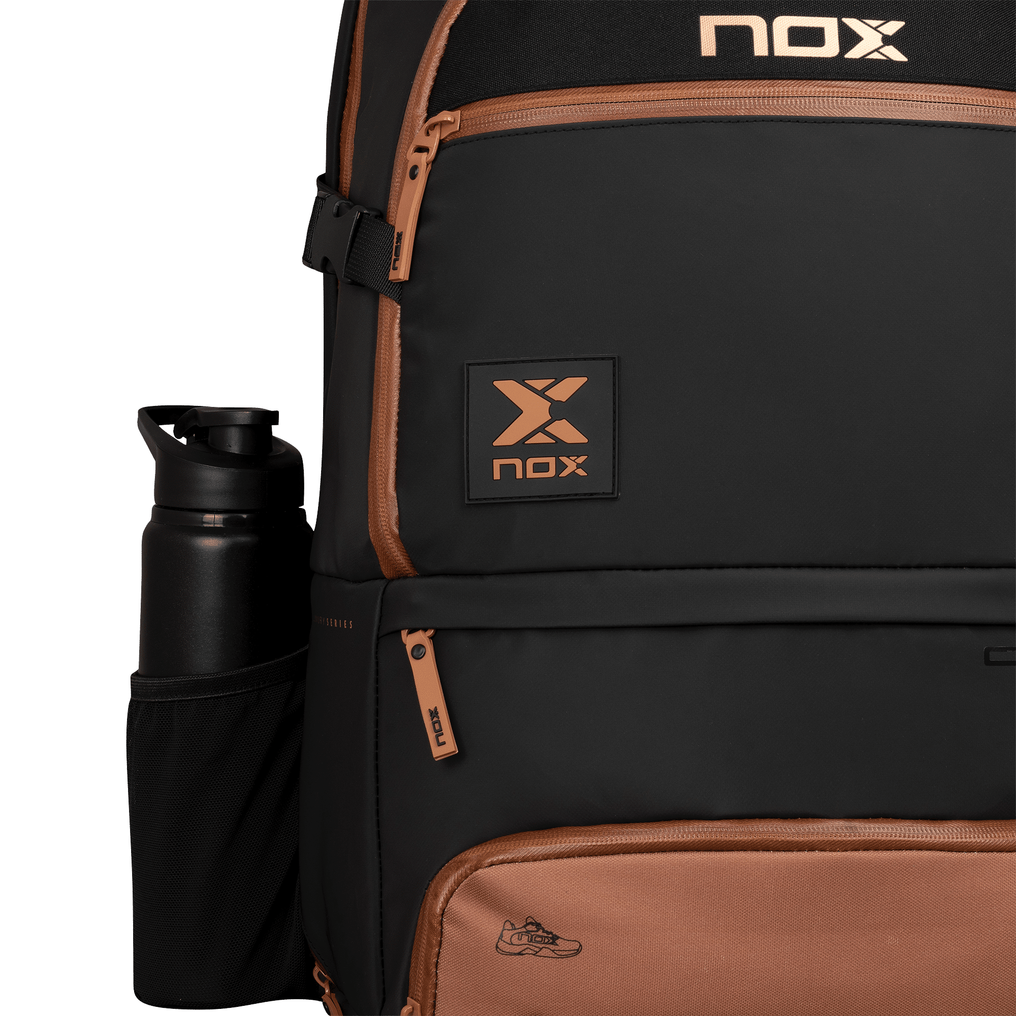 2024 - Sac à dos NOX Luxury Open Séries Noir / Marron – Image 7