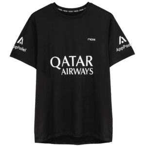 T-shirt de padel - Homme AT10 SPONSORS - Noir