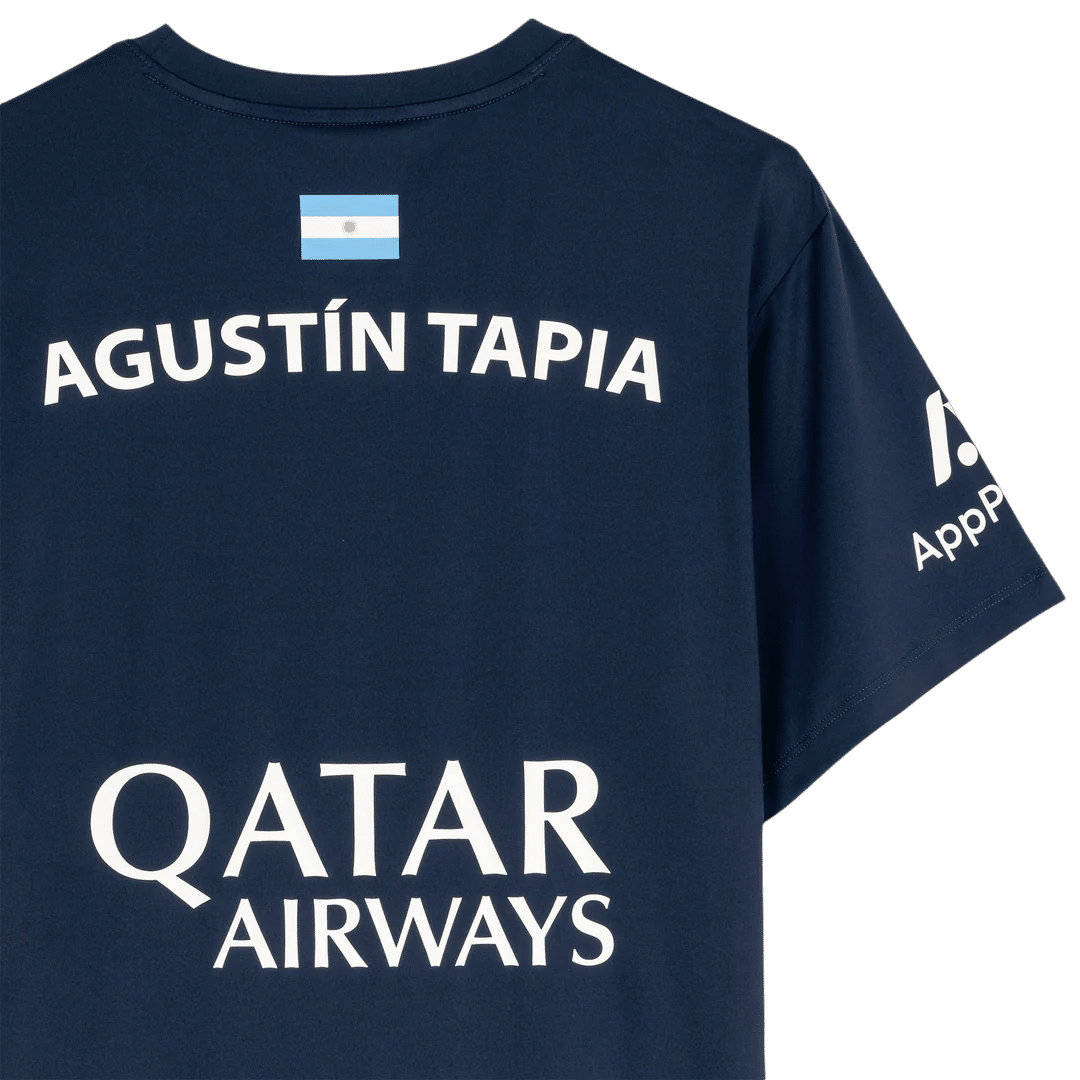 T-shirt de padel - Homme AT10 SPONSORS - Bleu Marine – Image 4