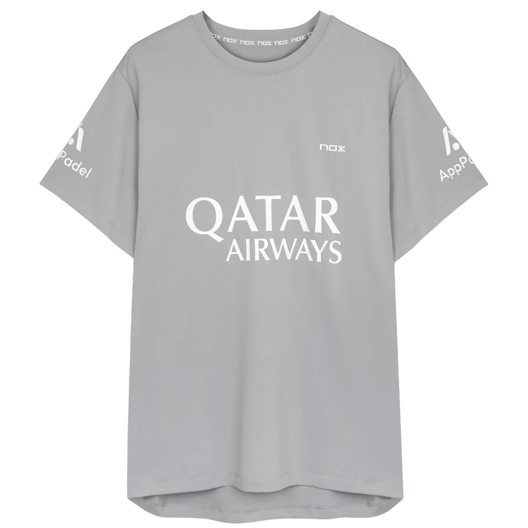 T-shirt de padel - Homme AT10 SPONSORS - Gris