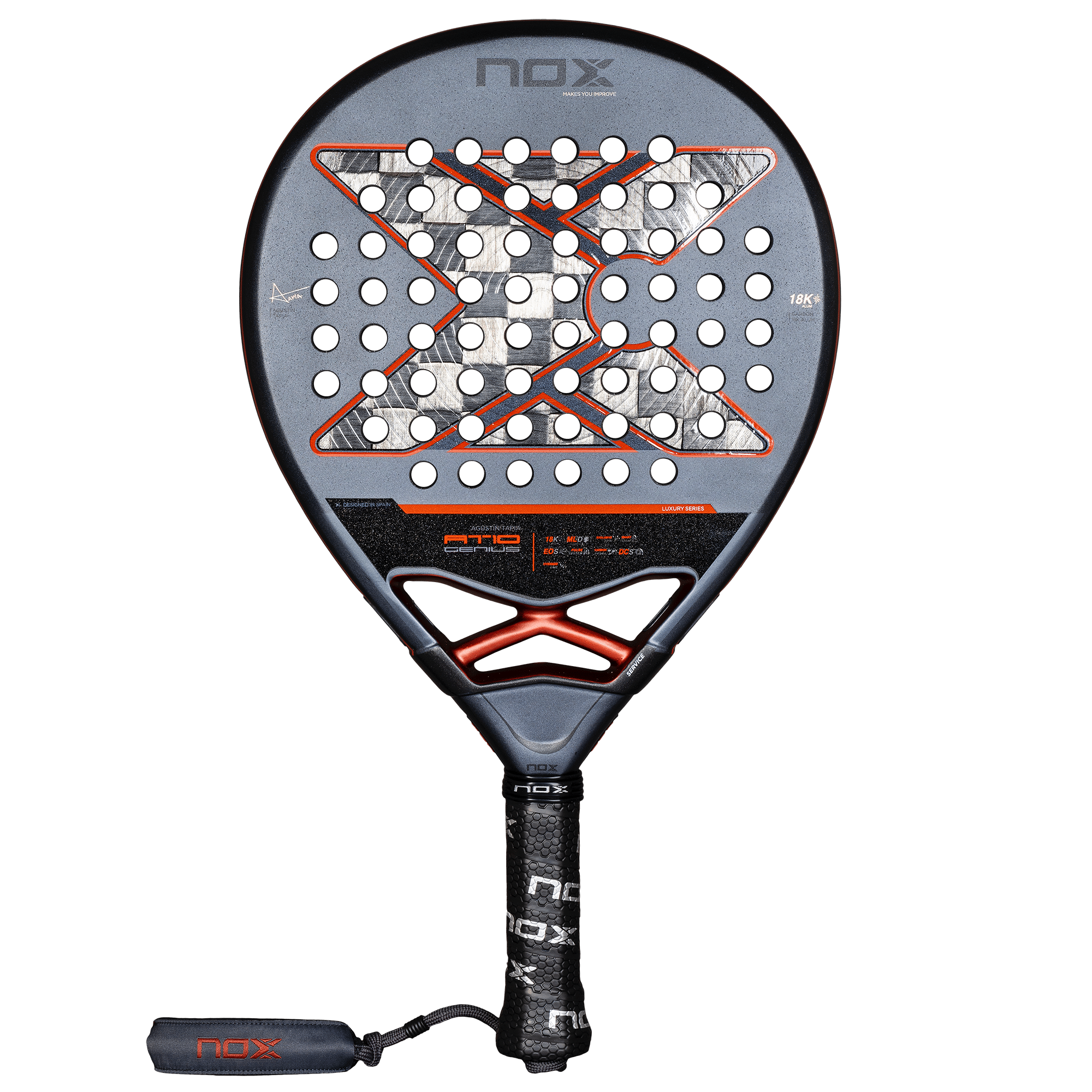 2025 - Raquette de padel AT10 Genius 18K par Agustín TAPIA