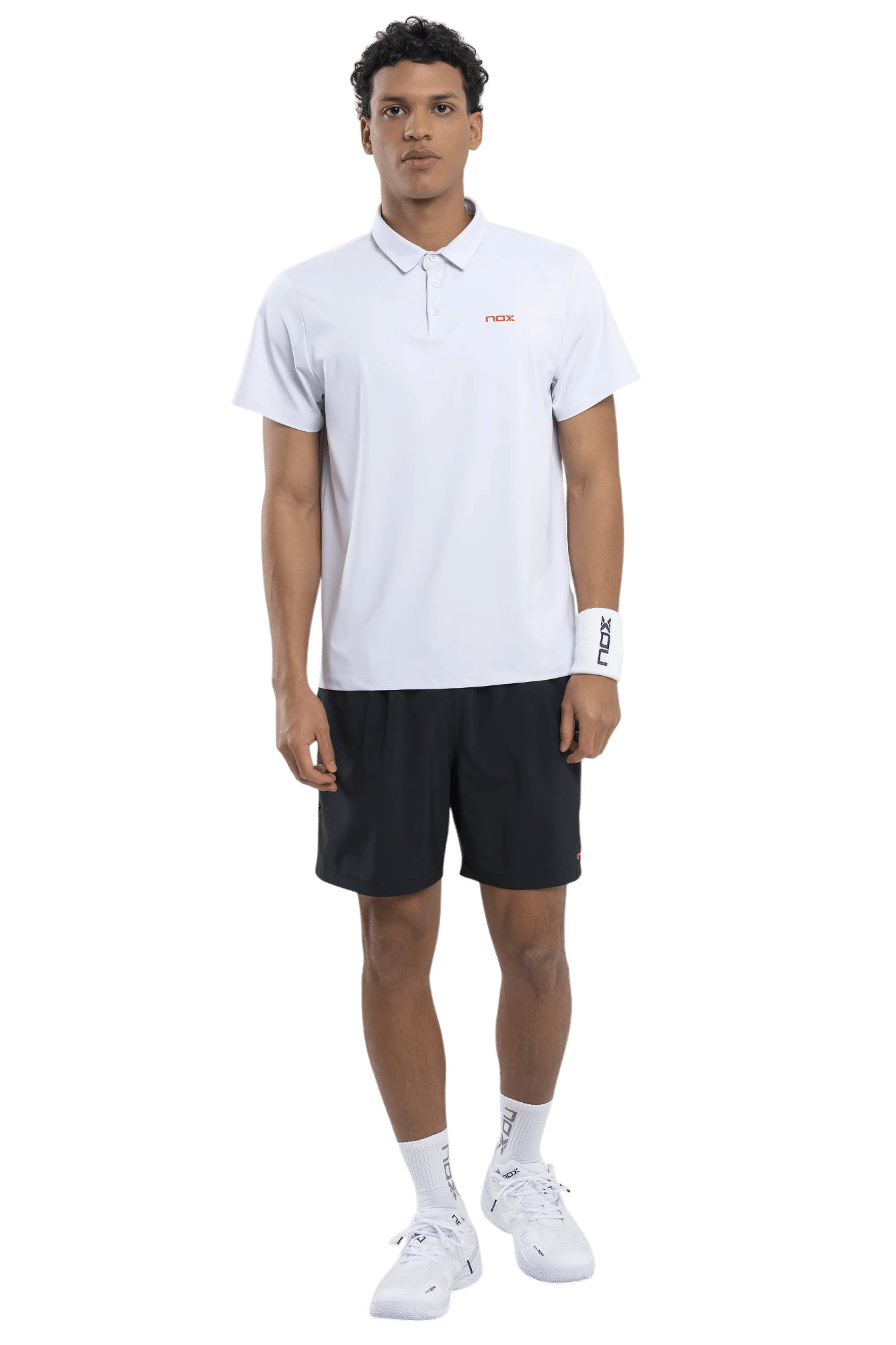 Polo de padel NOX - Homme TEAM Regular Blanc – Image 4