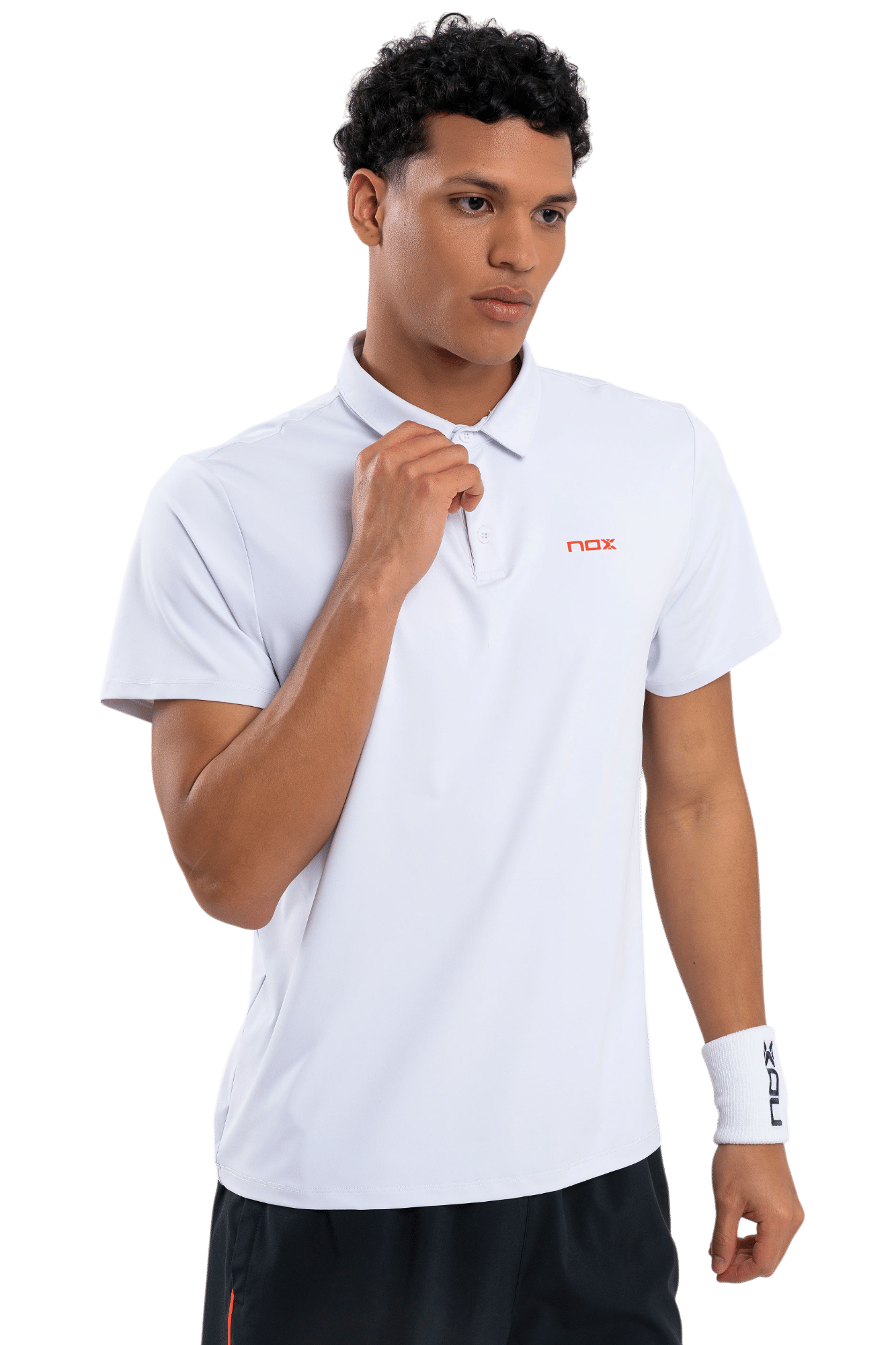 Polo de padel NOX - Homme TEAM Regular Blanc – Image 6